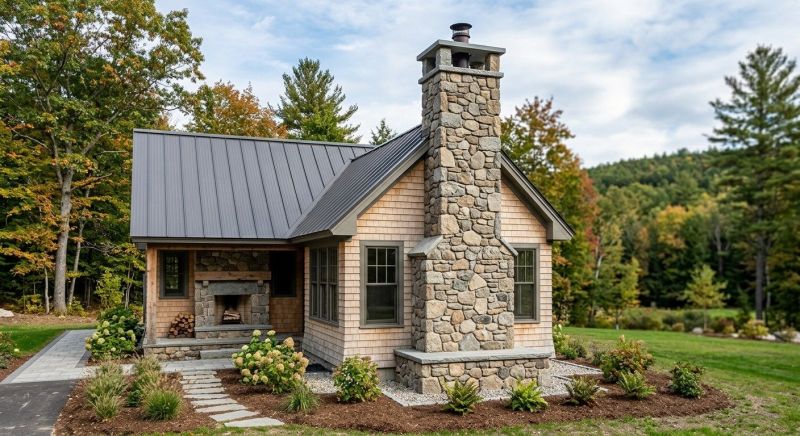 Stone Chimney Installation