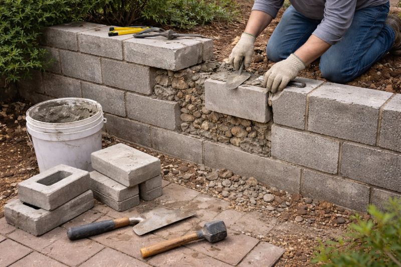 Block Wall Repair in Fallbrook, CA