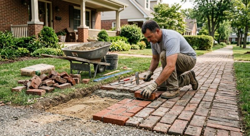 Brick Flatwork Repair in Murrieta, CA