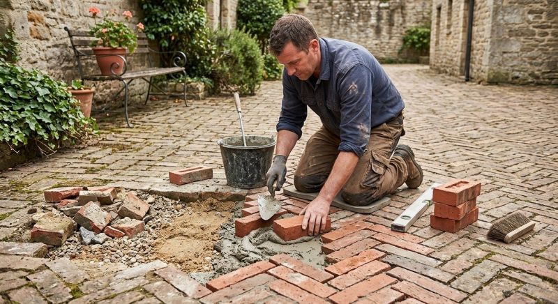 Brick Flatwork Repair in Murrieta, CA