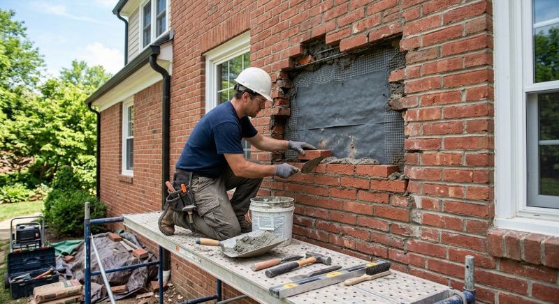Brick Masonry Repair in Poway, CA