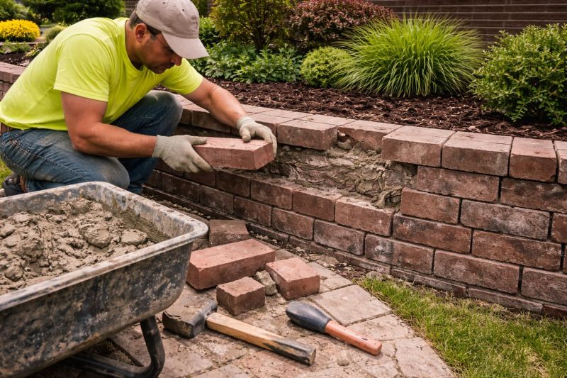 Brick Retaining Wall Repair in Oceanside, CA