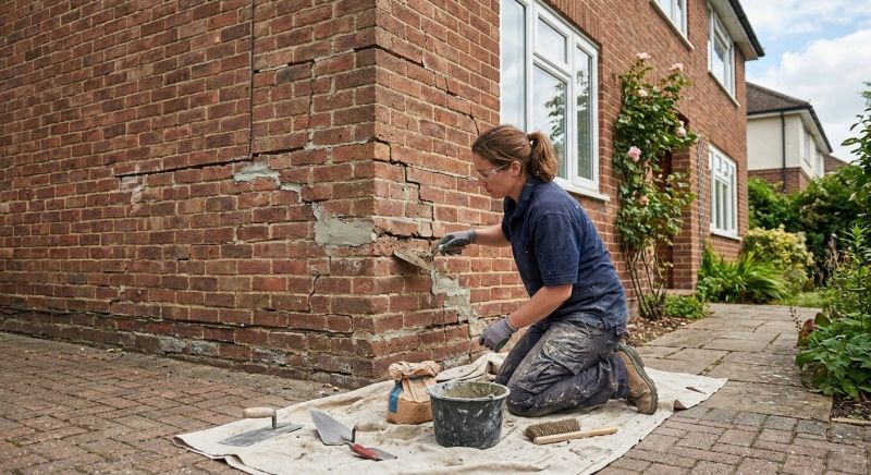 Brick Wall Repair in Fallbrook, CA