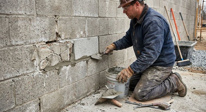 Brick Wall Repair in Vista, CA