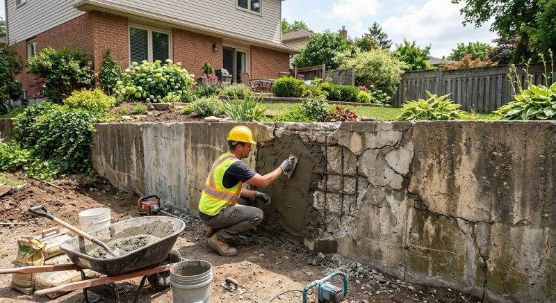 Retaining Wall Repair in Valley Center, CA
