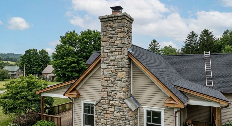 Stone Chimney Installation in Del Mar, CA
