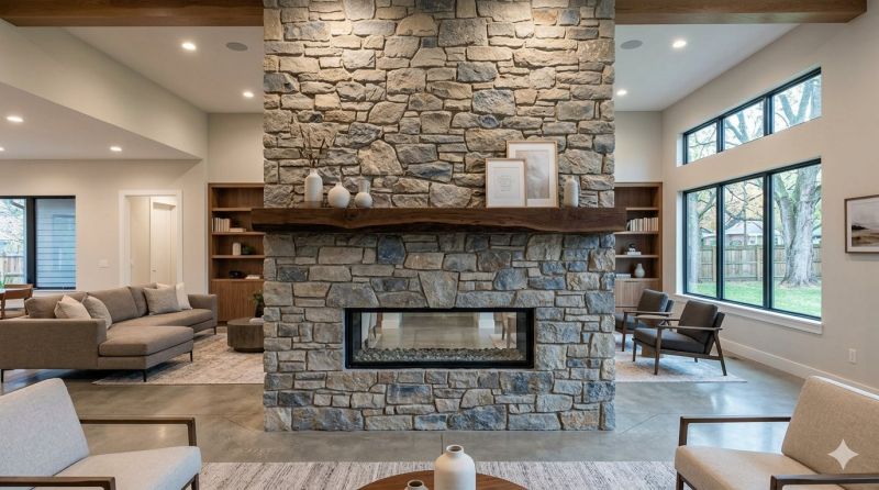Stone Chimney Installation in San Diego County, CA