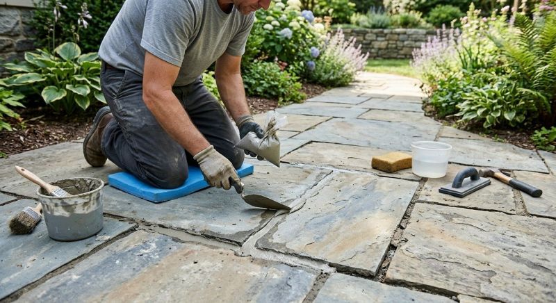 Stone Walkway Repair in Oceanside, CA