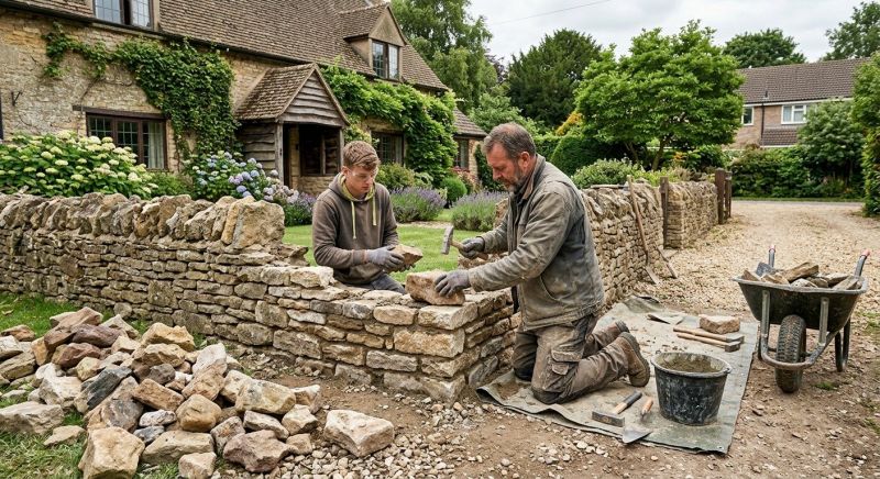 Stone Wall Repair in Murrieta, CA